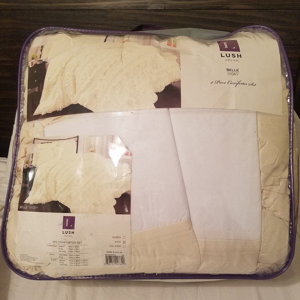Lush Belle King 4 piece comforter set